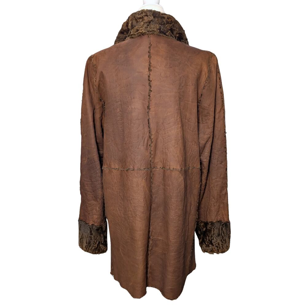 Auburn Brown Lamb Shearling Two-in-One Jacket M/L - Picture 10 of 16